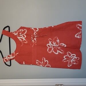 LOLE Size 8 Linen Blend Tank Dress